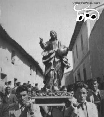 Procesión del Encuentro, imagen del Salvador años 1960