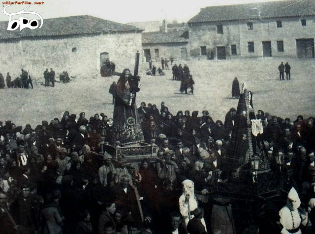 Procesión del Encuetro a principios del siglo XX